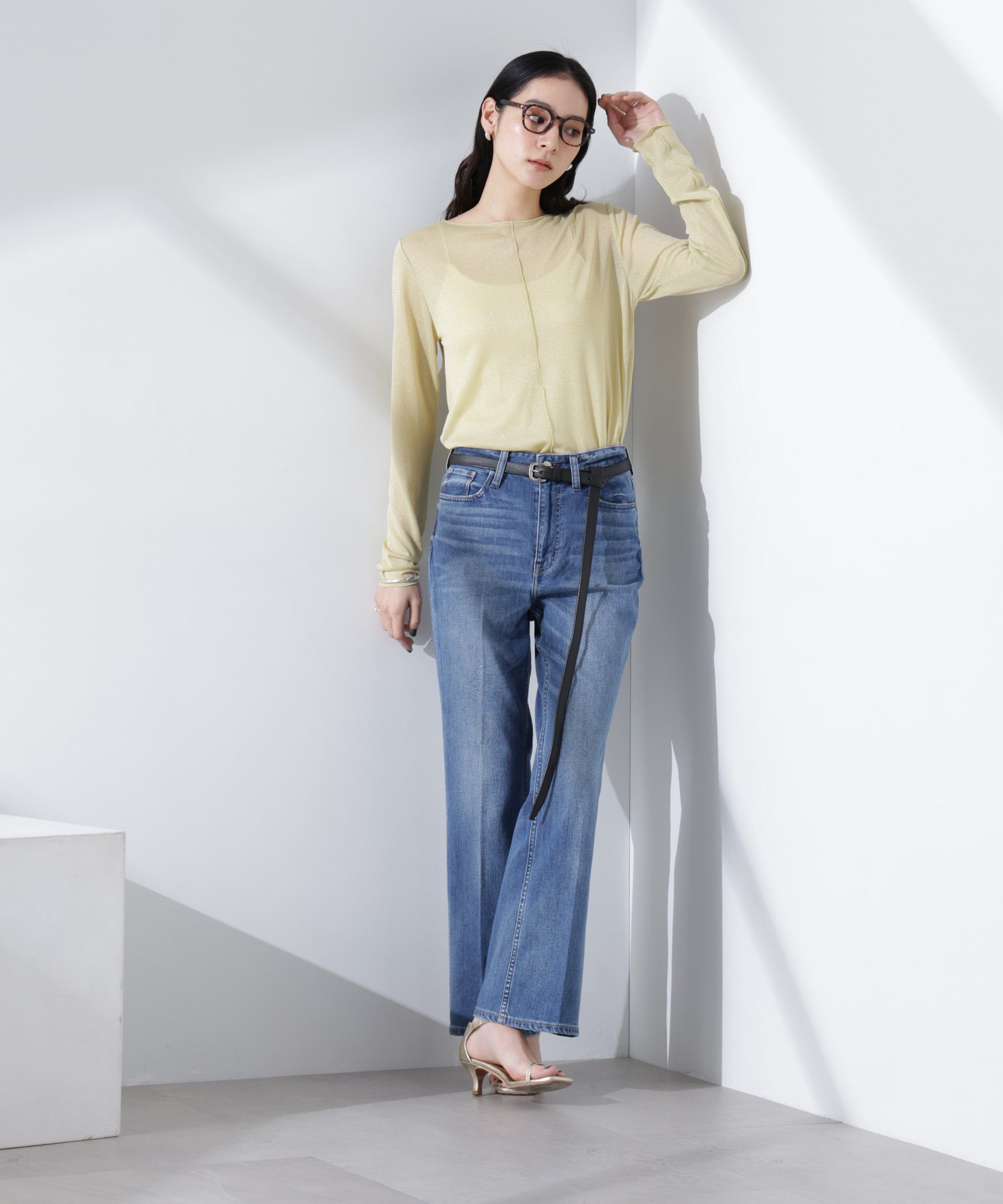 NANO universe「ラメシアーカットトップス」|Tシャツ・カットソー|