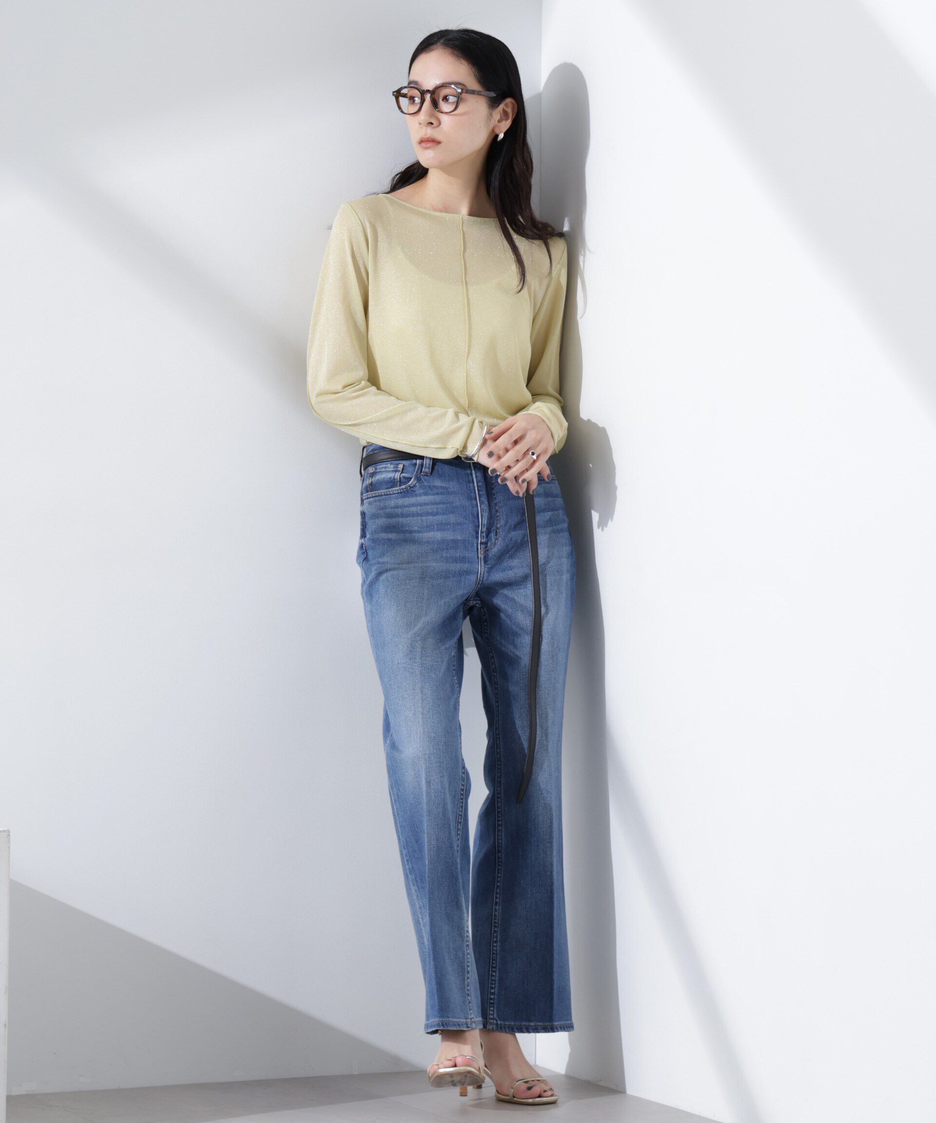 NANO universe「ラメシアーカットトップス」|Tシャツ・カットソー|