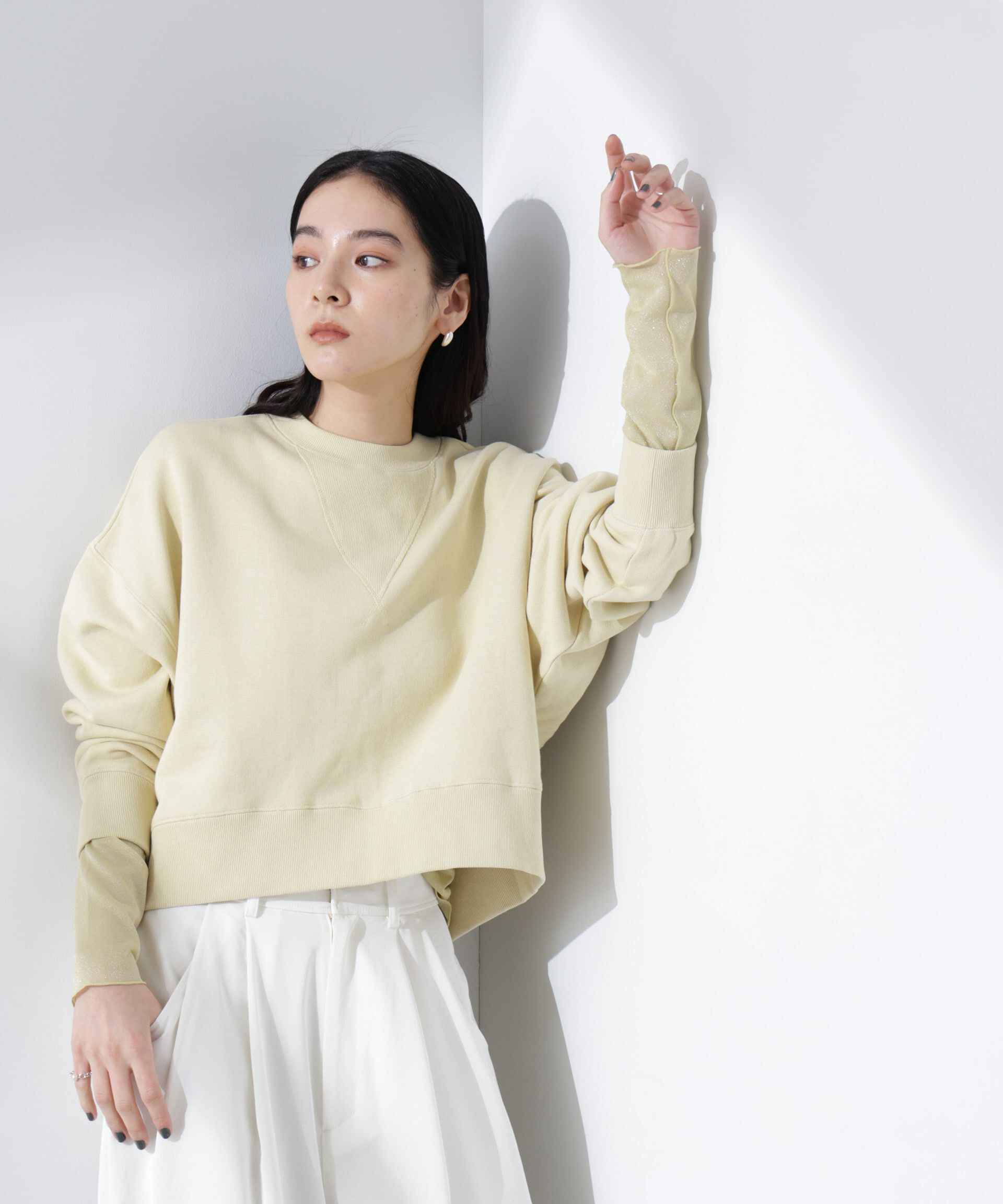 NANO universe「ラメシアーカットトップス」|Tシャツ・カットソー|