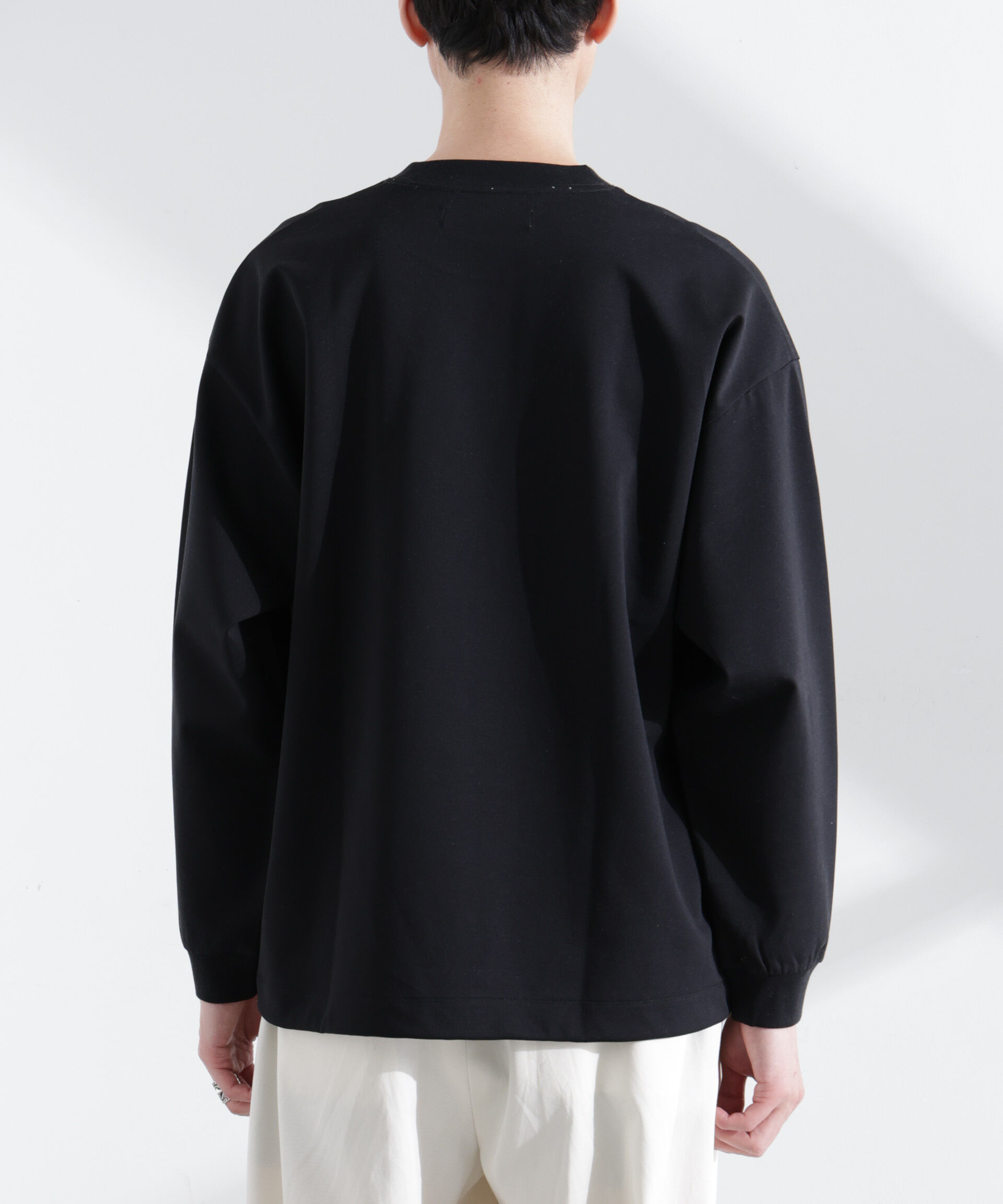 NANO universe「シルケットポンチロングスリーブバルーンTシャツ 長袖」|Tシャツ・カットソー|