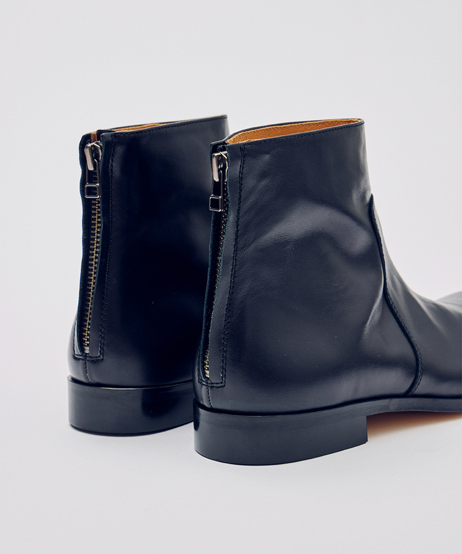 NANO universe「PADRONE THE STANDARD LINE/別注 BACK ZIP BOOTS / バックジップブーツ」|ショートブーツ|