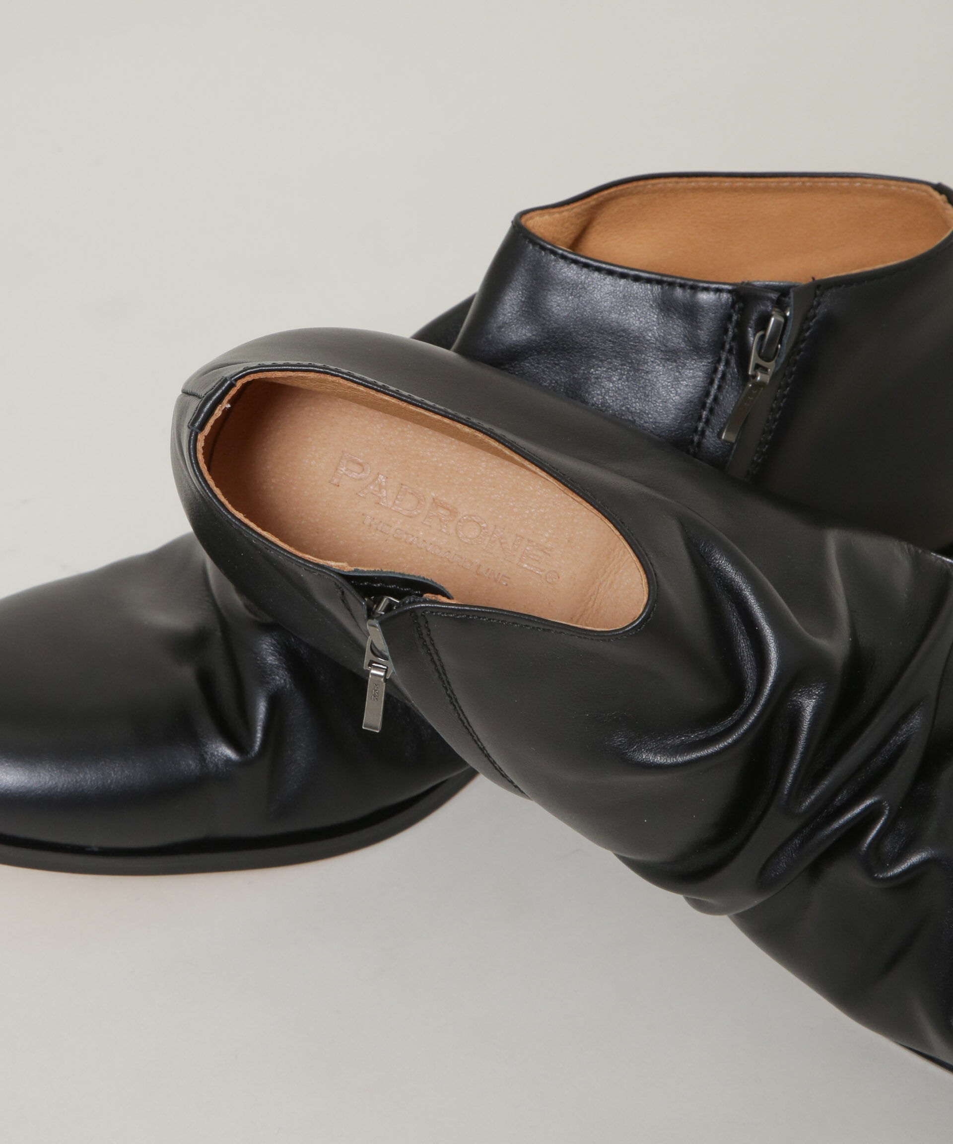 NANO universe「PADRONE THE STANDARD LINE/別注SHORT SIDE ZIP BOOTS/ショートブーツ」|ショートブーツ|