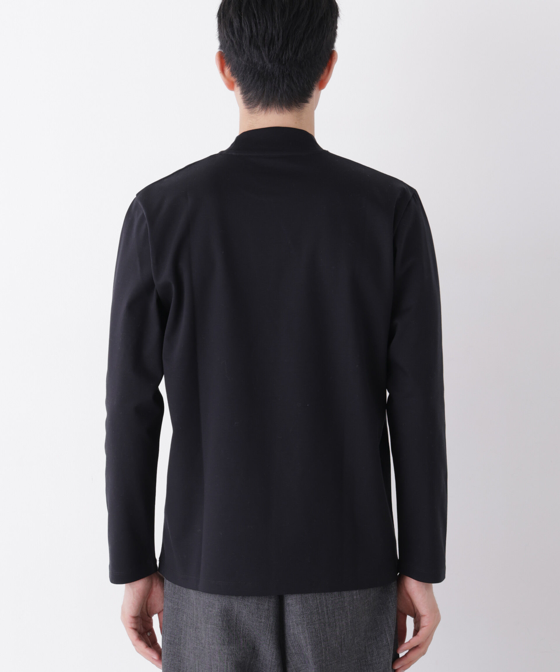 NANO universe「ジャケT(R) プレミアム クルーネック 長袖」|Tシャツ・カットソー|