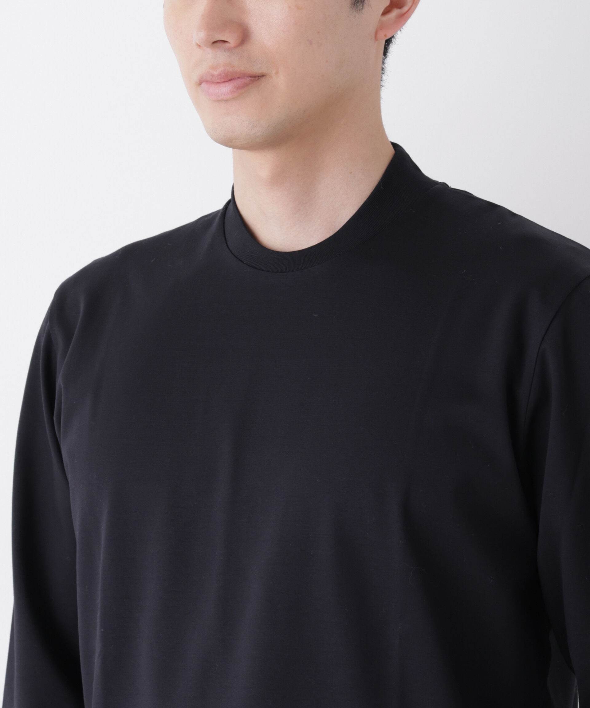 NANO universe「ジャケT(R) プレミアム クルーネック 長袖」|Tシャツ・カットソー|