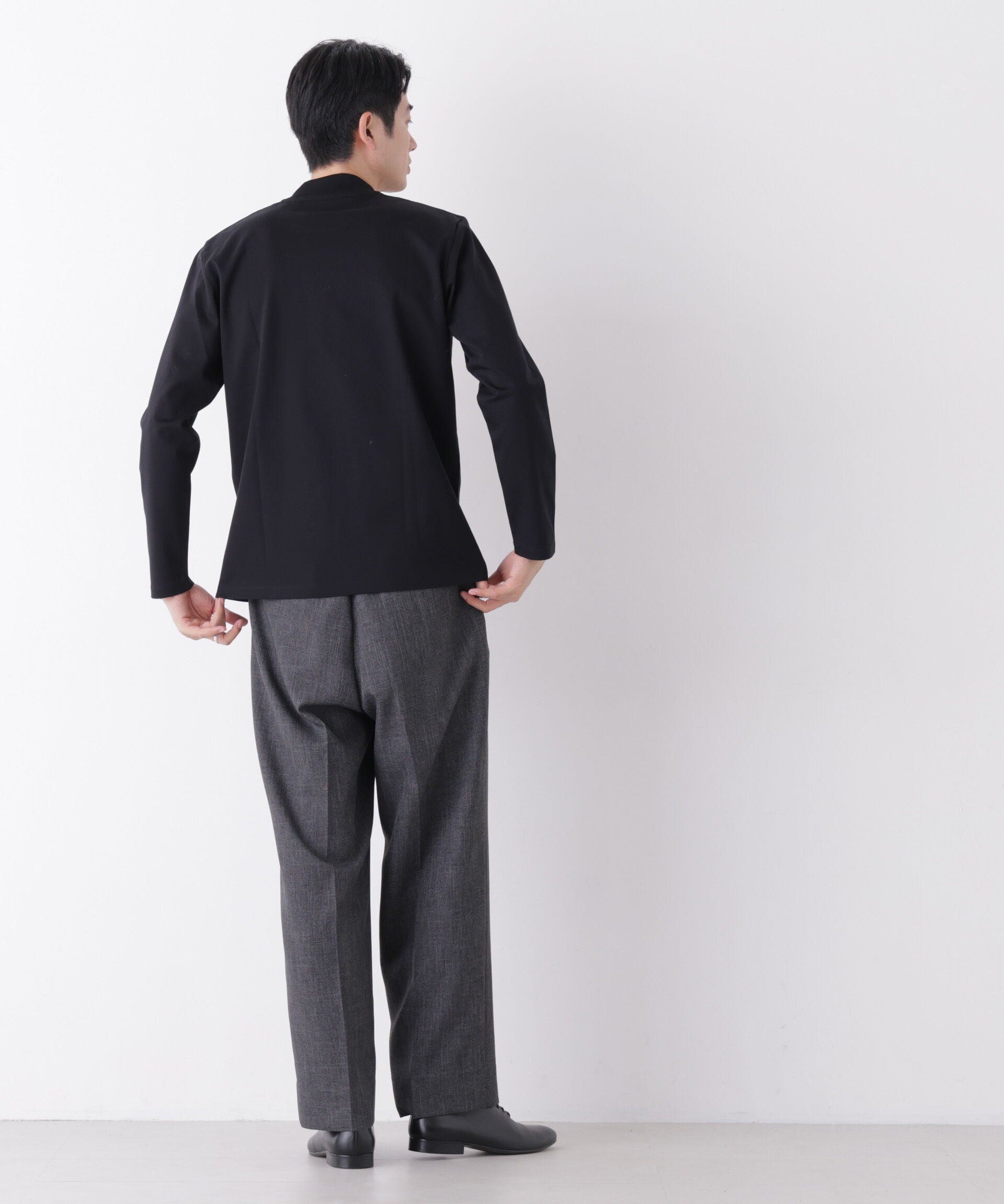 NANO universe「ジャケT(R) プレミアム クルーネック 長袖」|Tシャツ・カットソー|