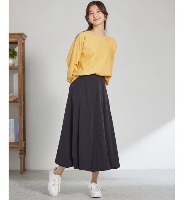 ANY SIS「【CICA加工・選べる9色展開】クルーネックバックスリット ニット」|ニット・セーター|