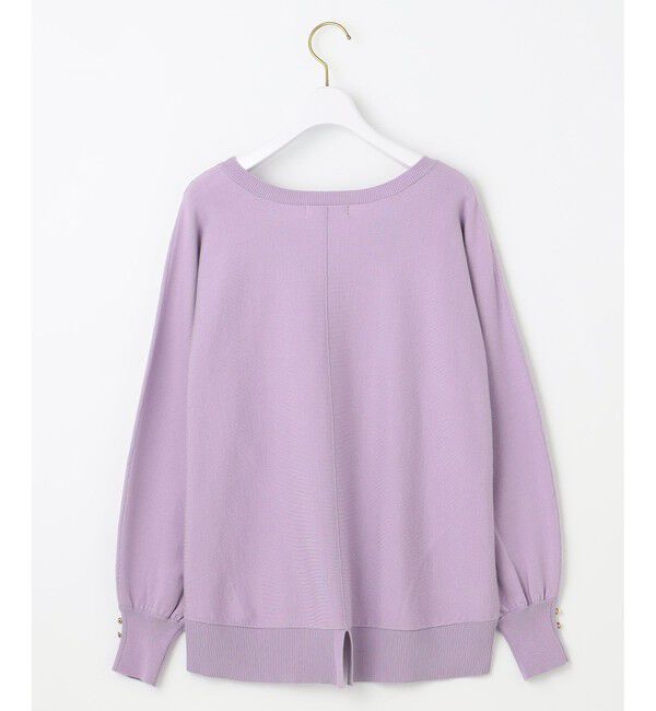 ANY SIS「【CICA加工・選べる9色展開】クルーネックバックスリット ニット」|ニット・セーター|