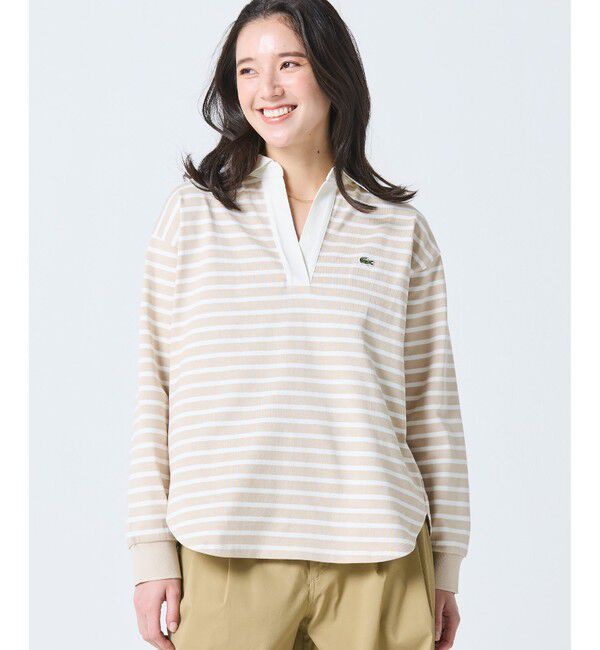LACOSTE「スキッパーネックラガーシャツ」|ポロシャツ|