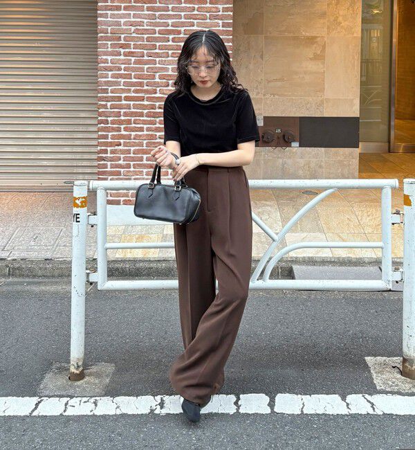 fredy emue「ベロア半袖Tシャツ」|Tシャツ・カットソー|