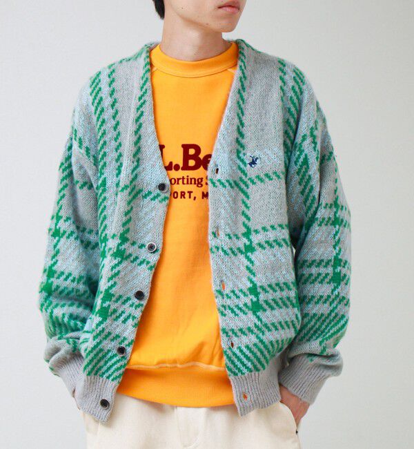 実績品番/UNISEX】【BHPC】モヘヤタッチニットカーディガン（GLOSTER
