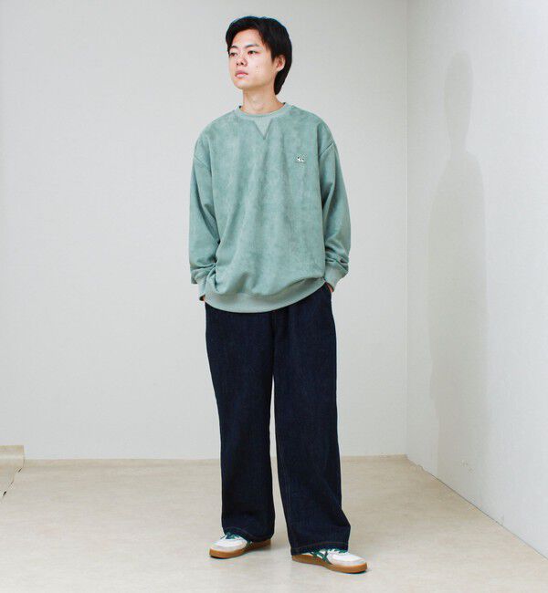 GLOSTER「【定番シリーズ/フレブル刺繍】スエードプルオーバースウェット」|スウェット・ジャージ|