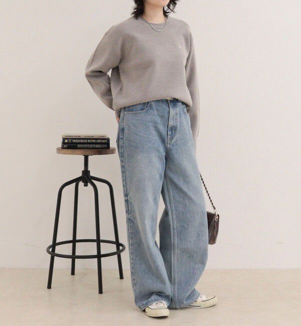 fredy emue「【WEB限定】FR刺繍スウェットニットプルオーバー」|ニット・セーター|