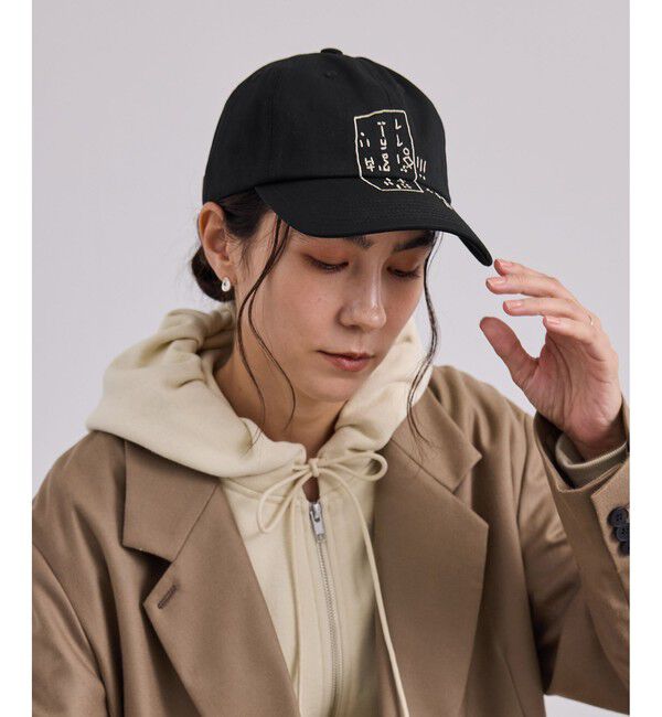 SALON adam et rope'「【LY（エルワイ）】Letter cap」|キャップ・キャスケット|ブラック(01)
