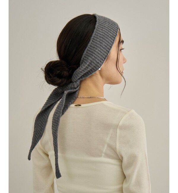 SALON adam et rope'「【ABSTRACT （アブストラクト】SKINNY CASHMERE / ニットストール」|ストール|