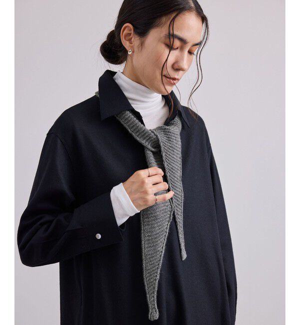 SALON adam et rope'「【ABSTRACT （アブストラクト】SKINNY CASHMERE / ニットストール」|ストール|