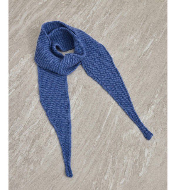 SALON adam et rope'「【ABSTRACT （アブストラクト】SKINNY CASHMERE / ニットストール」|ストール|ブルー系(46)