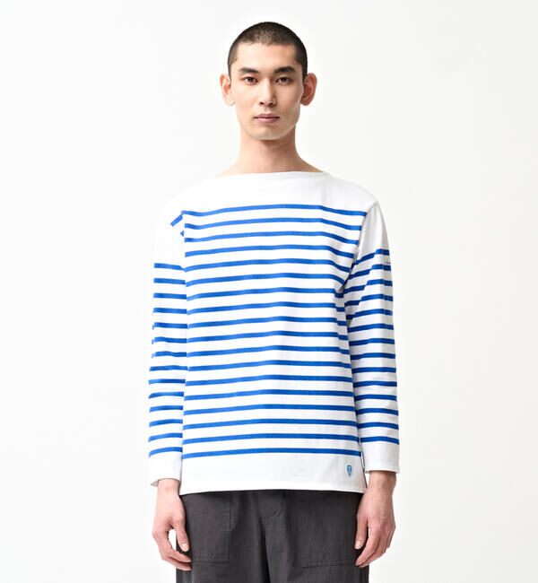 ORCIVAL「ORCIVAL | ラッセル ボートネックフレンチセーラーTシャツ MEN」|Tシャツ・カットソー|