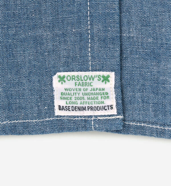 「orSlow | シャンブレー フラップポケットワークシャツ MEN」|シャツ・ブラウス|