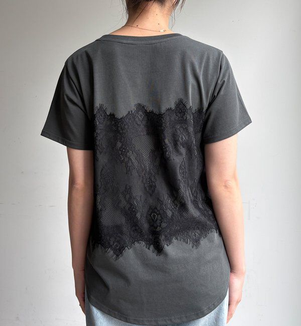  「レースドッキングTEE」|Tシャツ・カットソー|