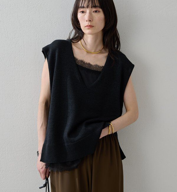 「サイドスリットニット」|ニット・セーター|