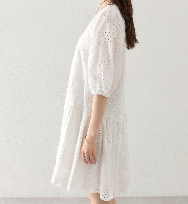  「スカラップレースミニワンピース」|ワンピース|