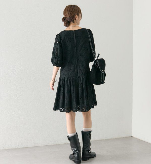  「スカラップレースミニワンピース」|ワンピース|