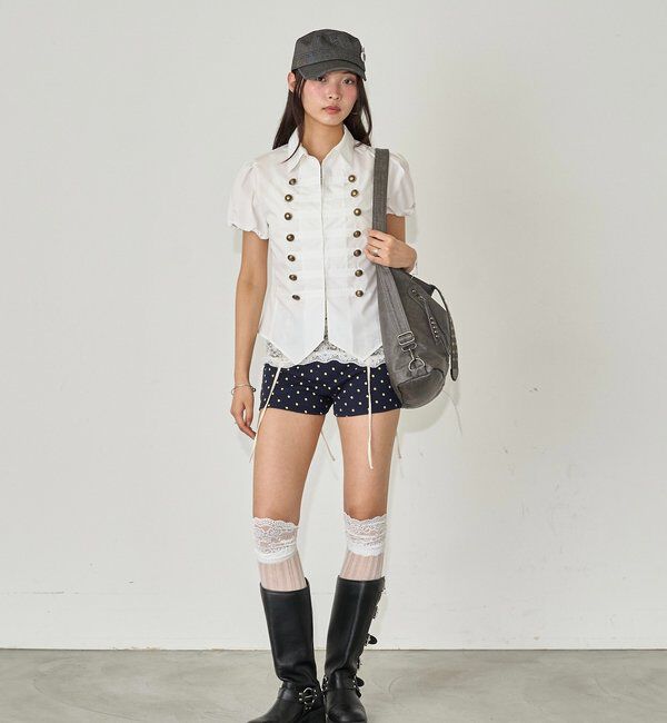  「【26AW LOOK掲載品番】レースガーターキャミ」|キャミソール|