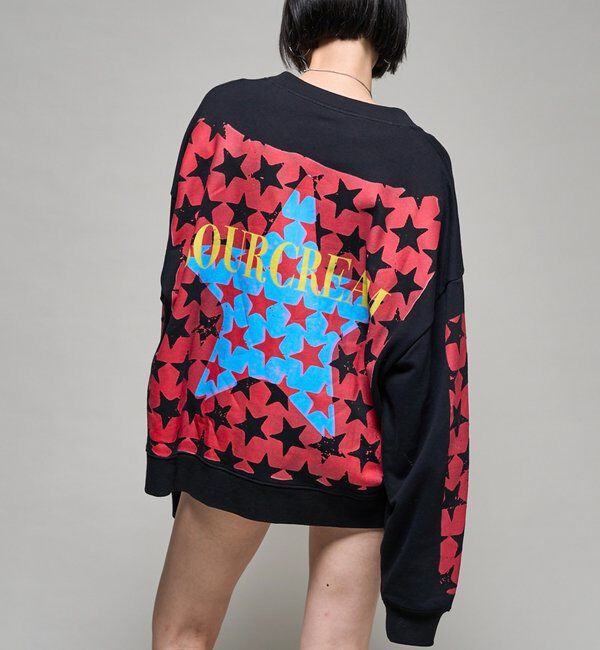  「【26AW LOOK掲載品番】【Sourcream】総柄スターカーディガン」|Tシャツ・カットソー|