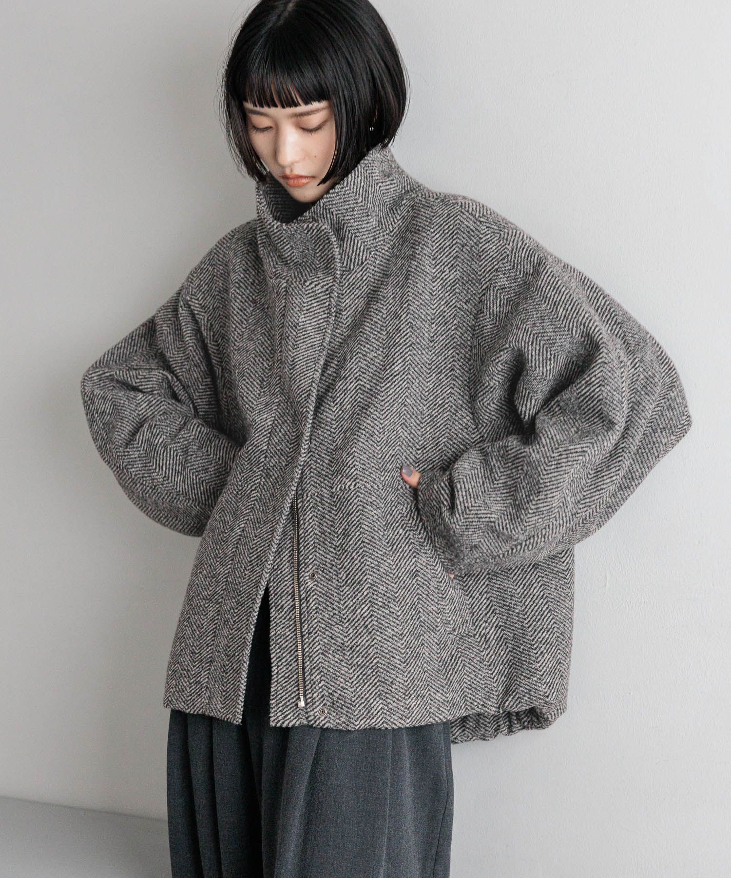 LOWRYS FARM「ウーリーテックスタンドブルゾン」|その他|GRY0