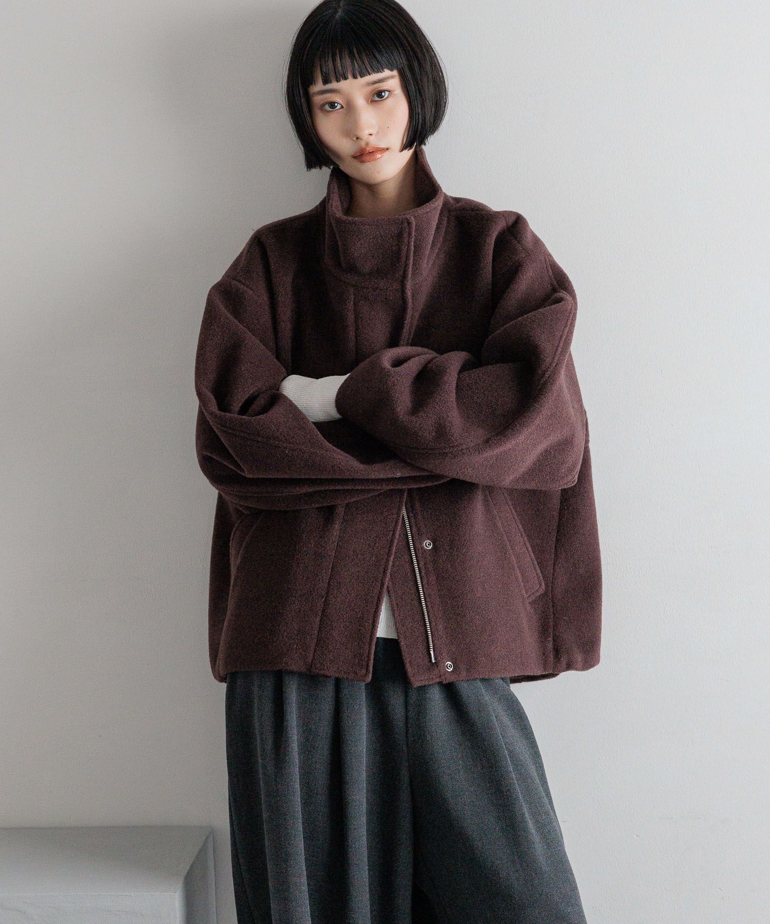 LOWRYS FARM「ウーリーテックスタンドブルゾン」|その他|BRN8
