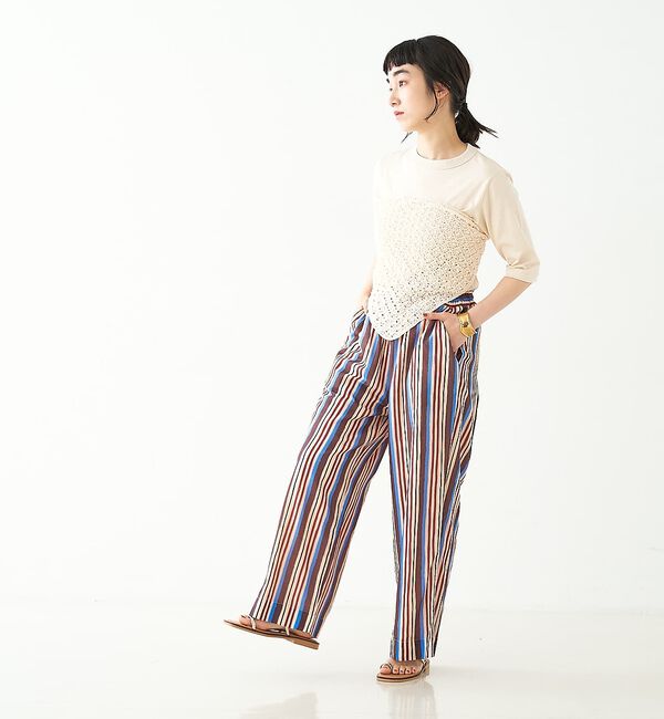 collex「ブロックプリント ユラギ ストライフパンツ」|その他|