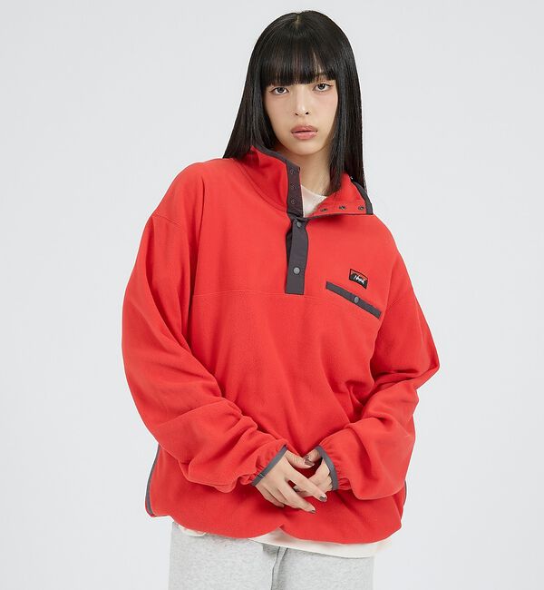 ABAHOUSE「【NANGA / ナンガ】　AIR WARM FLEECE TOPS / エアウ」|ニット・セーター|レッド
