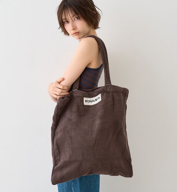Rouge vif「【追加】【BONGUSTA/ボングスタ】NARAM TOTEBAG/無地/トート」|トートバッグ|ブラウン