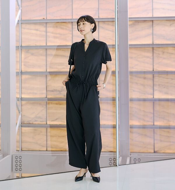 Rouge vif「【一部店舗 / WEB限定】Vネックレーヨンコンビネゾン / オールインワン /」|オールインワン|