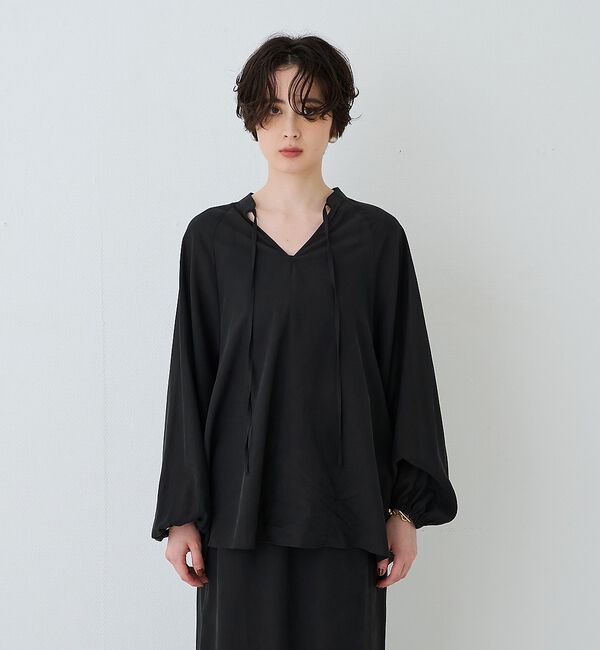 Rouge vif「【セットアップ対応】フィブリルスキッパーブラウス」|シャツ・ブラウス|