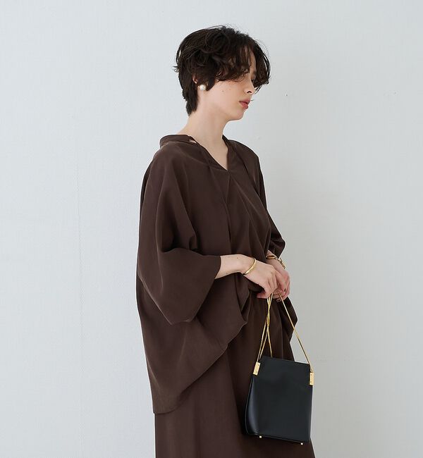 Rouge vif「【セットアップ対応】フィブリルスキッパーブラウス」|シャツ・ブラウス|