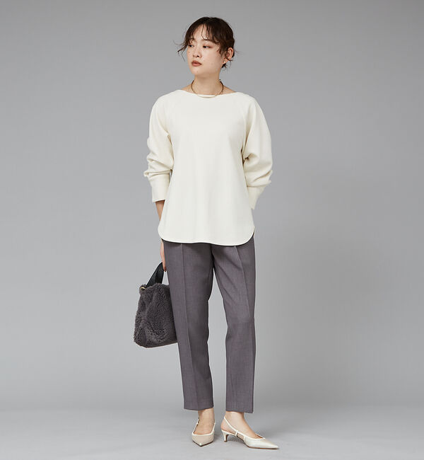 qualite「ウールジョーゼッドプルオーバー」|シャツ・ブラウス|