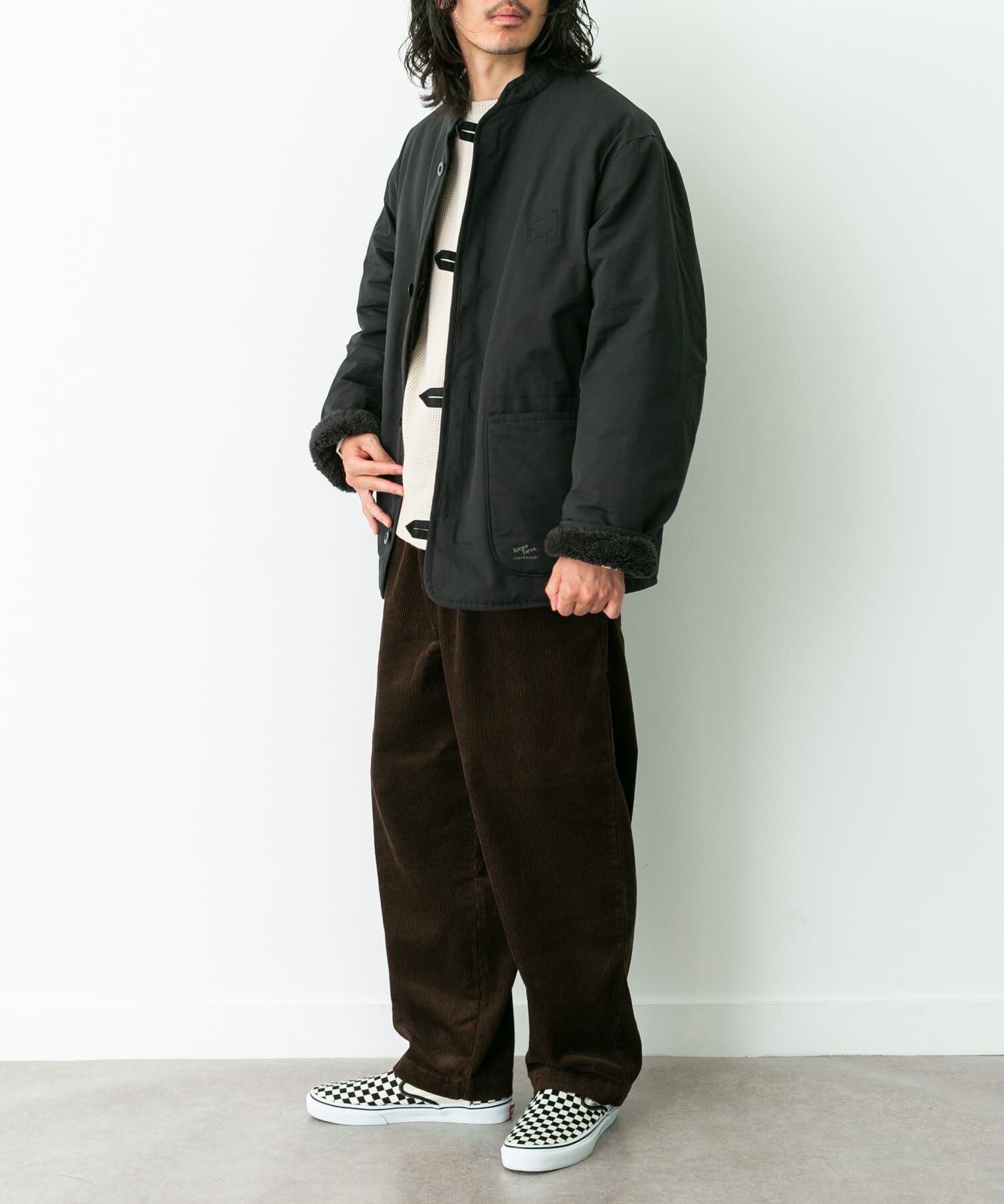 Sonny Label 「『別注』ARMY TWILL&times;Sonny Label　Reversible Jacket」|ノーカラーコート|