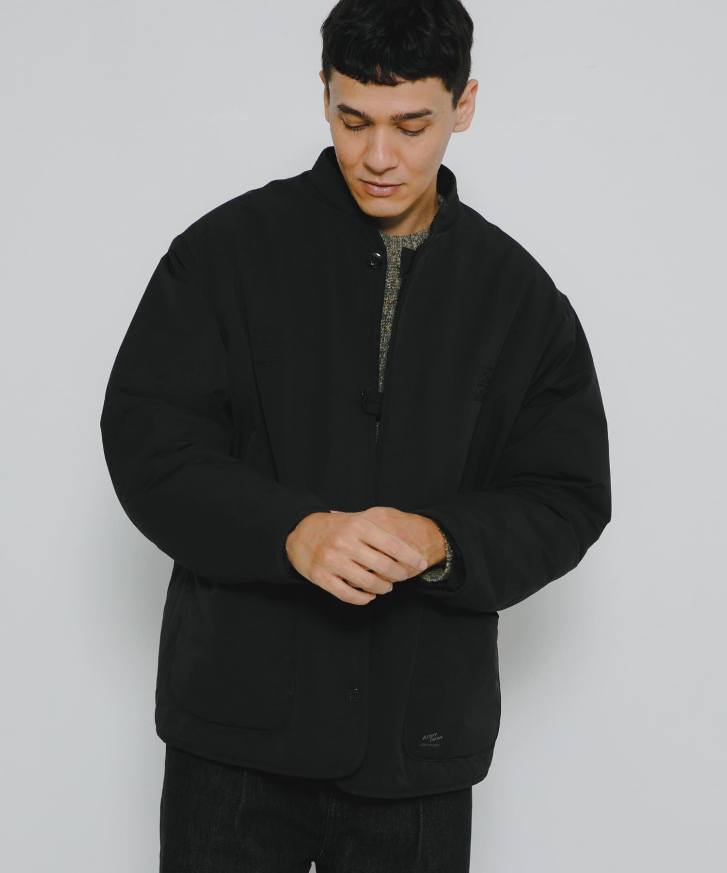 Sonny Label 「『別注』ARMY TWILL&times;Sonny Label　Reversible Jacket」|ノーカラーコート|