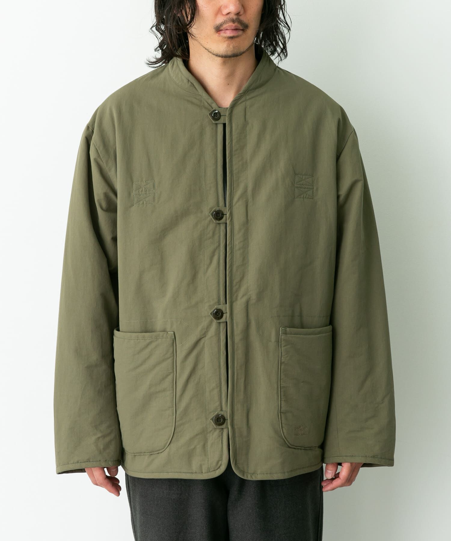Sonny Label 「『別注』ARMY TWILL&times;Sonny Label　Reversible Jacket」|ノーカラーコート|