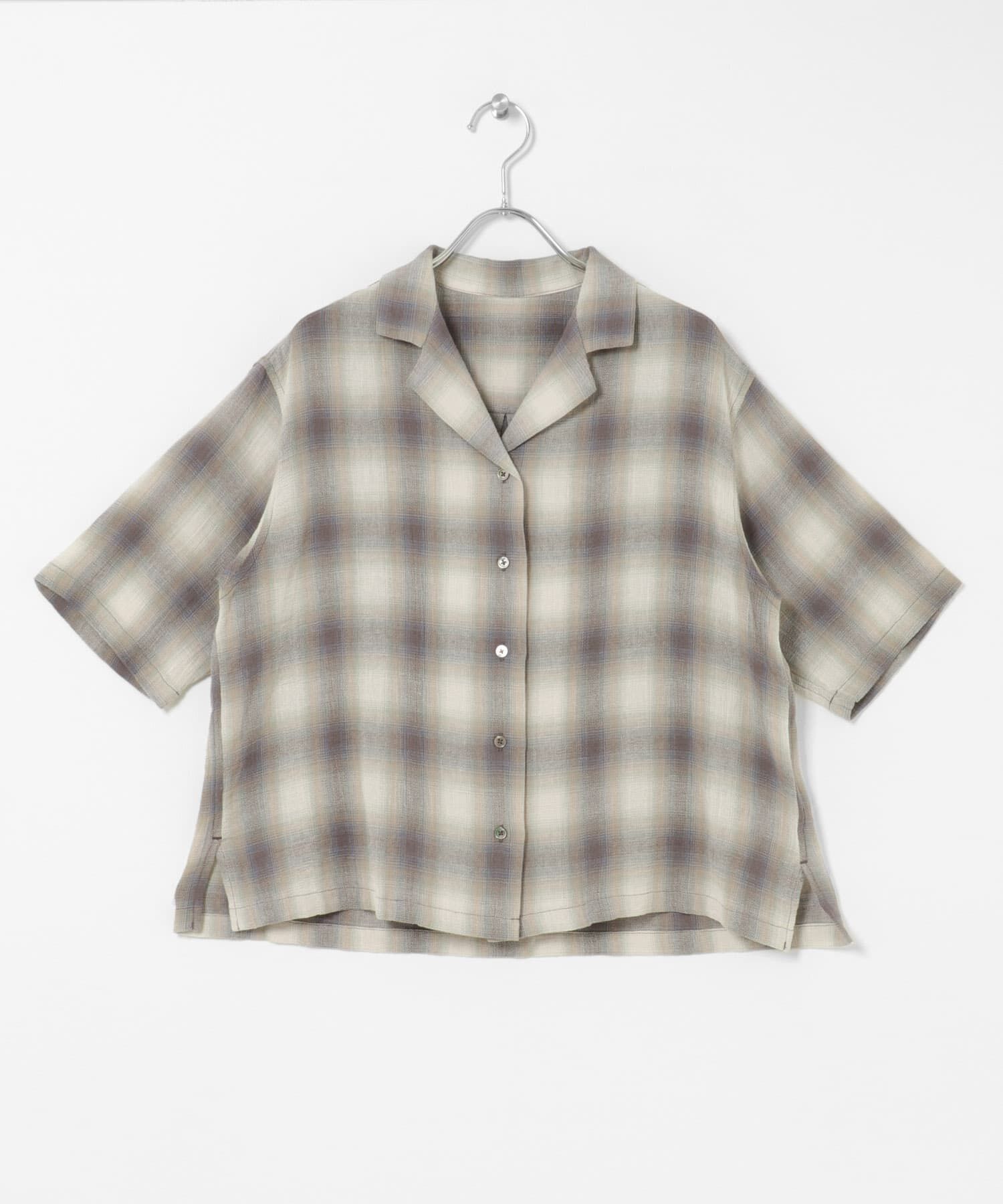 URBAN RESEARCH DOORS「FORK&SPOON　メッシュチェックシャツ」|シャツ・ブラウス|