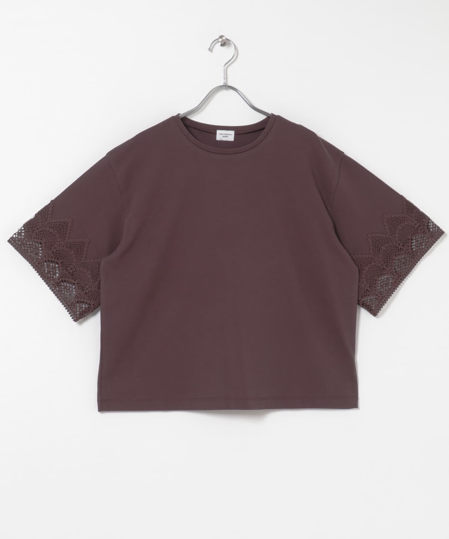 URBAN RESEARCH DOORS「レーススリーブTシャツ」|Tシャツ・カットソー|