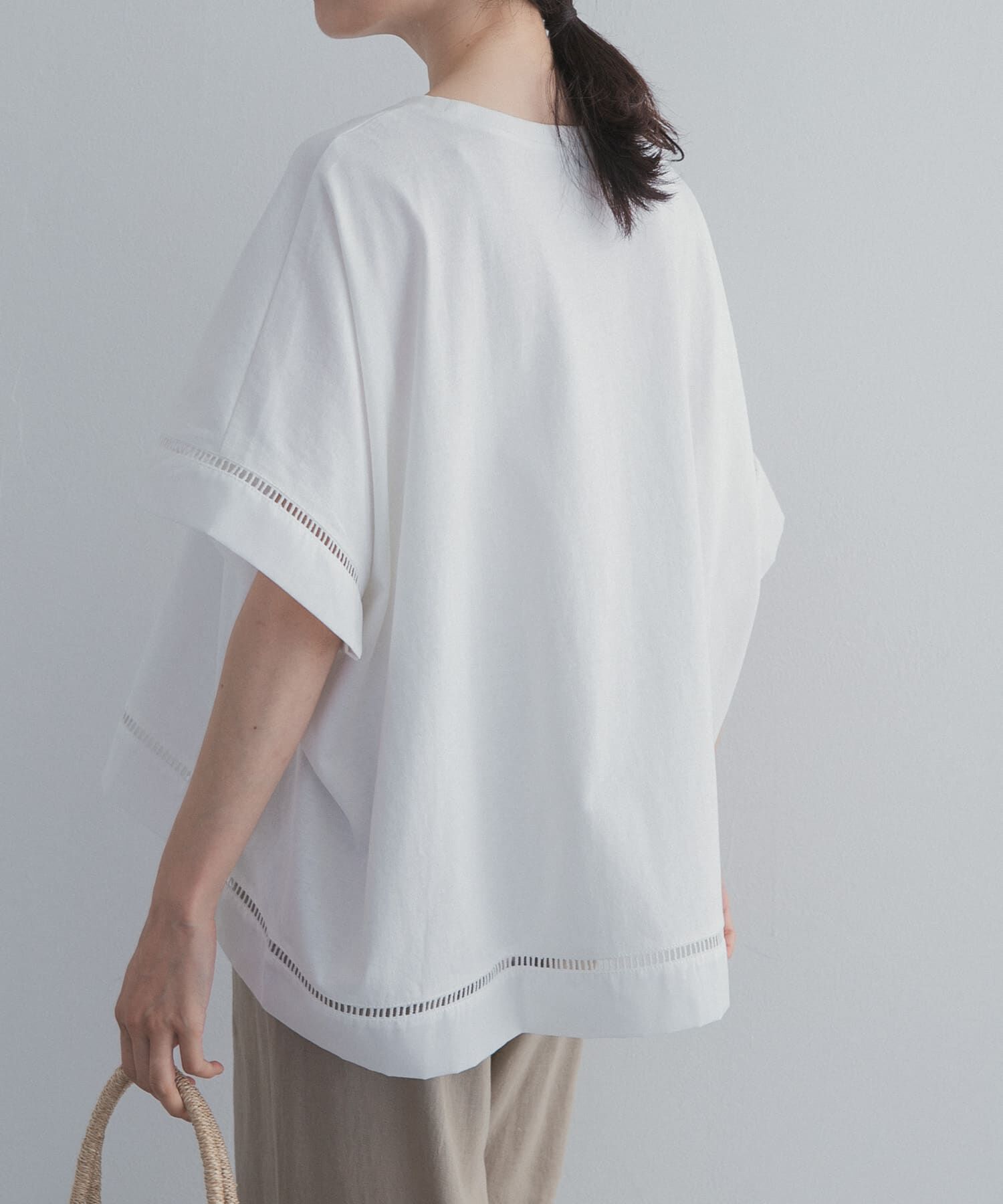 URBAN RESEARCH DOORS「ハシゴレースドッキングプルオーバー」|Tシャツ・カットソー|