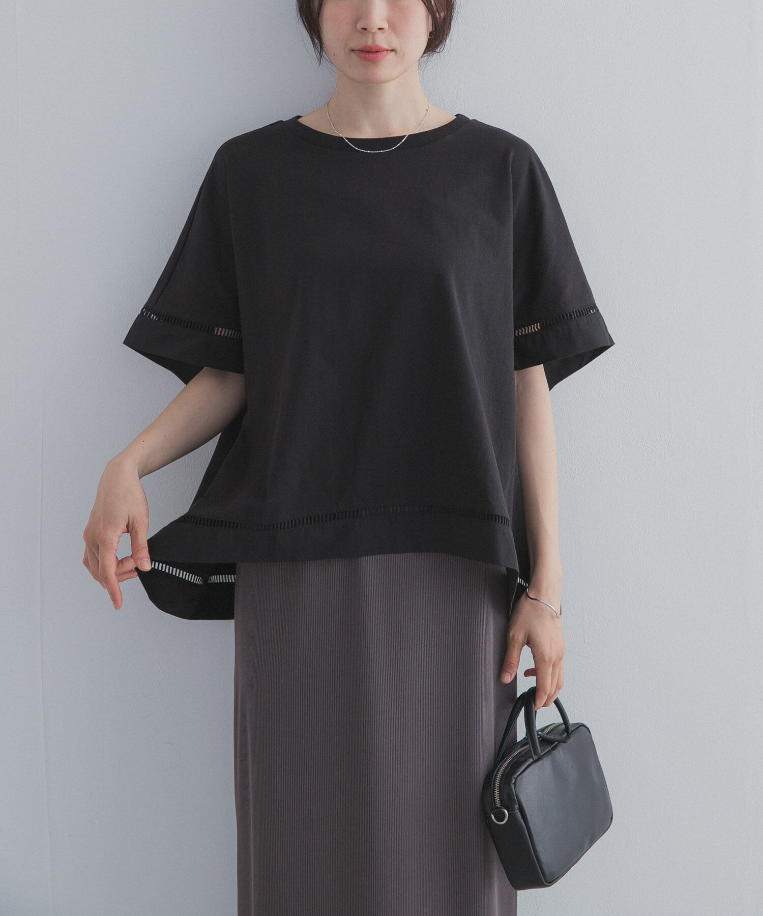 URBAN RESEARCH DOORS「ハシゴレースドッキングプルオーバー」|Tシャツ・カットソー|