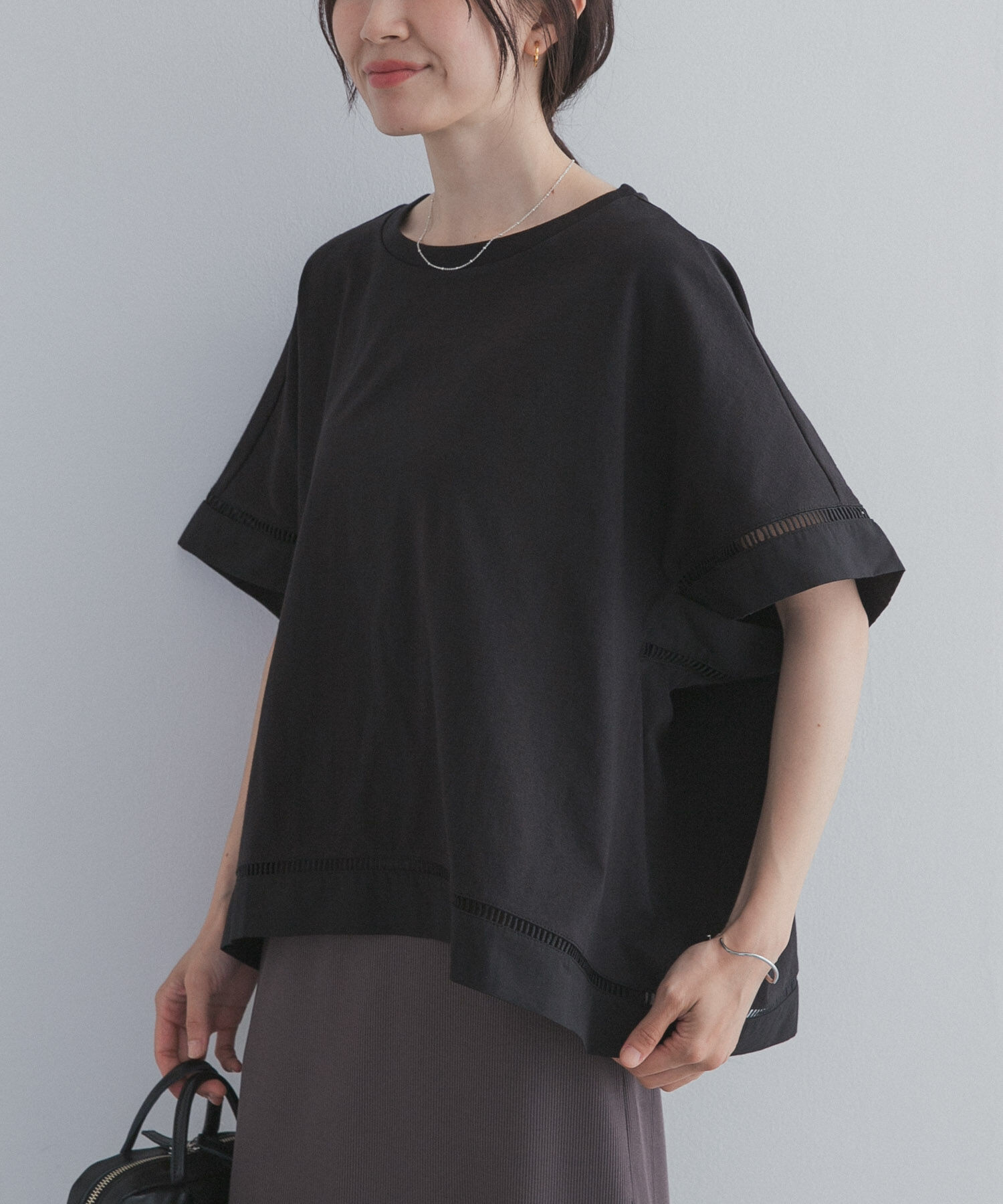URBAN RESEARCH DOORS「ハシゴレースドッキングプルオーバー」|Tシャツ・カットソー|