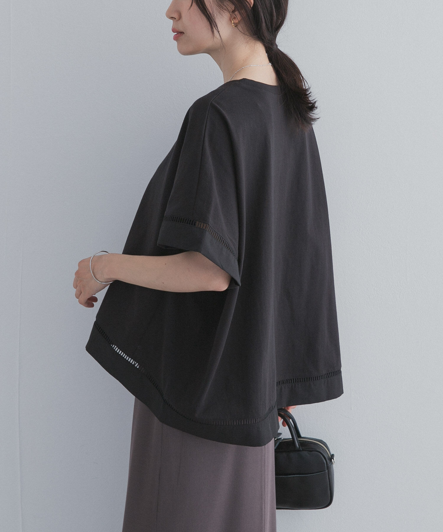 URBAN RESEARCH DOORS「ハシゴレースドッキングプルオーバー」|Tシャツ・カットソー|