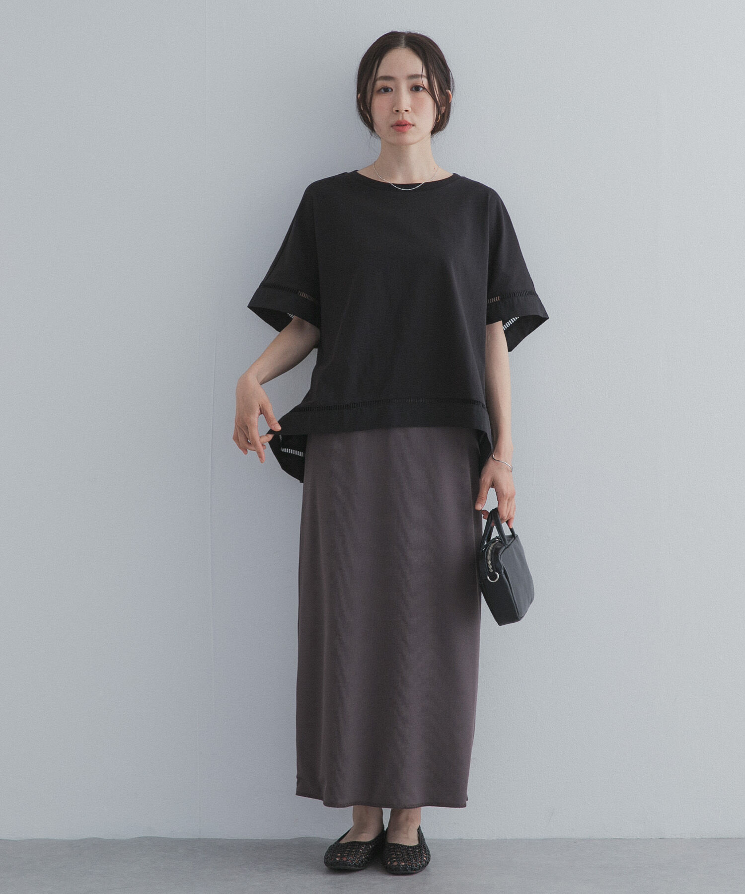 URBAN RESEARCH DOORS「ハシゴレースドッキングプルオーバー」|Tシャツ・カットソー|