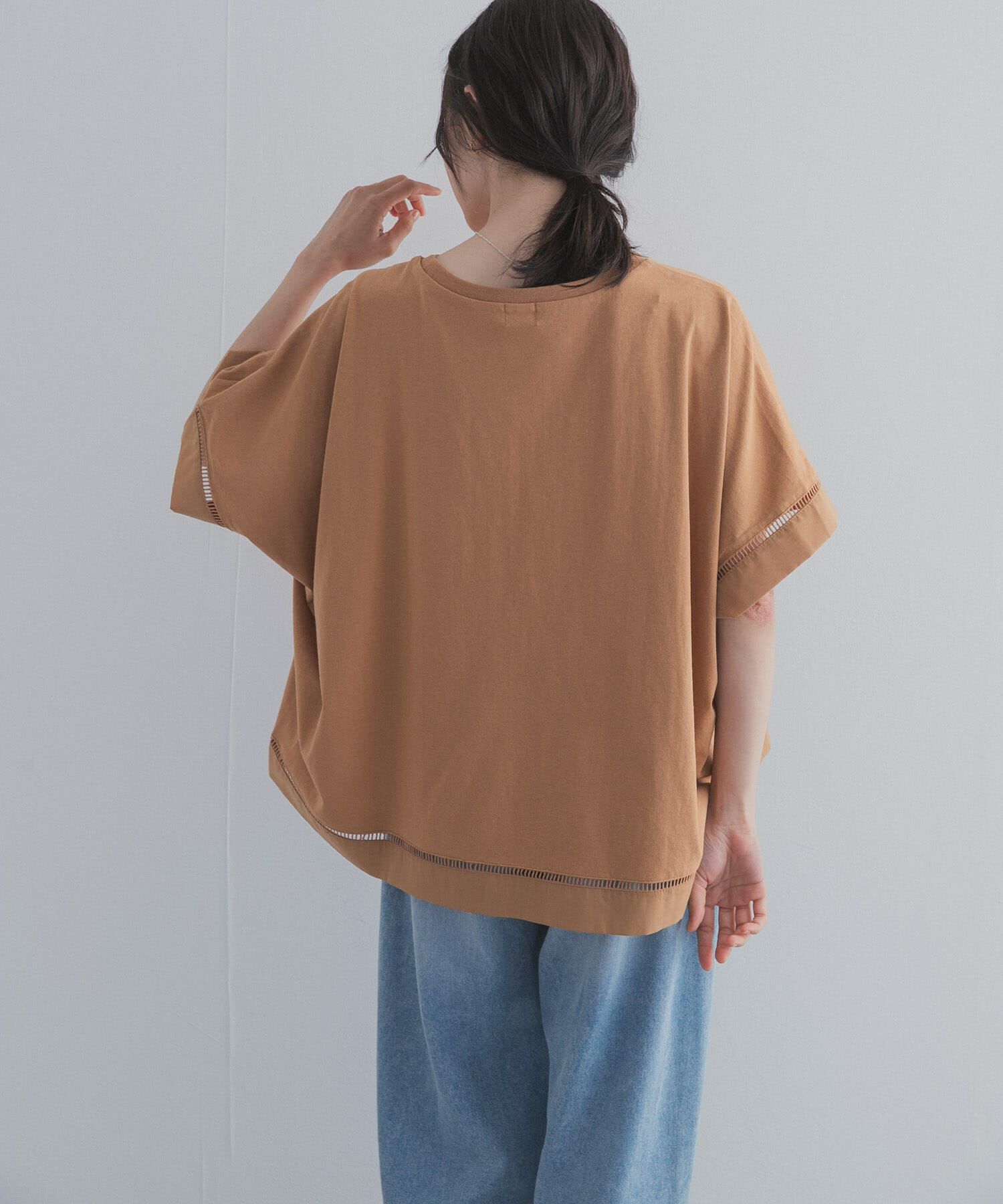 URBAN RESEARCH DOORS「ハシゴレースドッキングプルオーバー」|Tシャツ・カットソー|