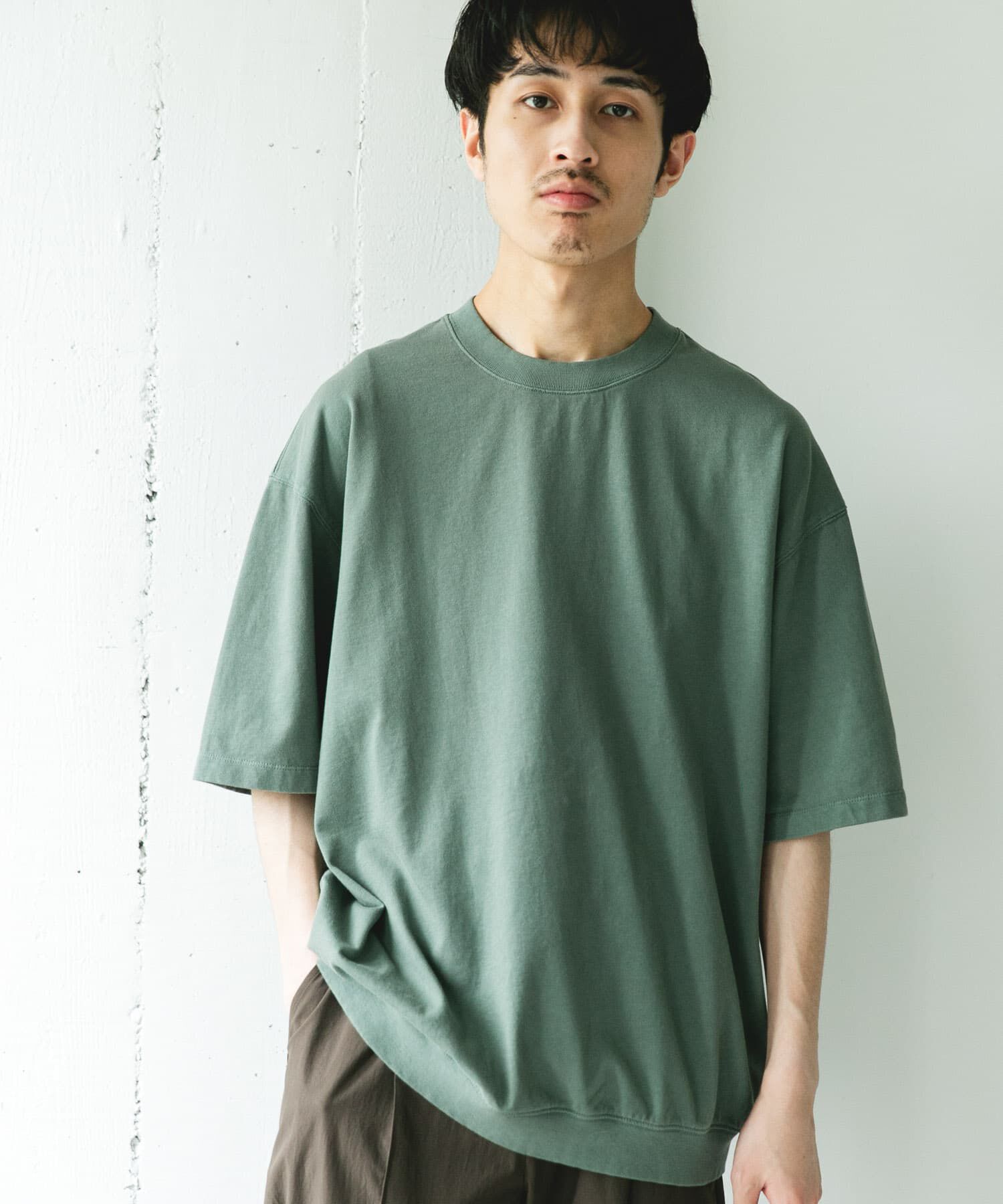 URBAN RESEARCH DOORS「Grow Organic スウェットTシャツ」|Tシャツ・カットソー|グリーン