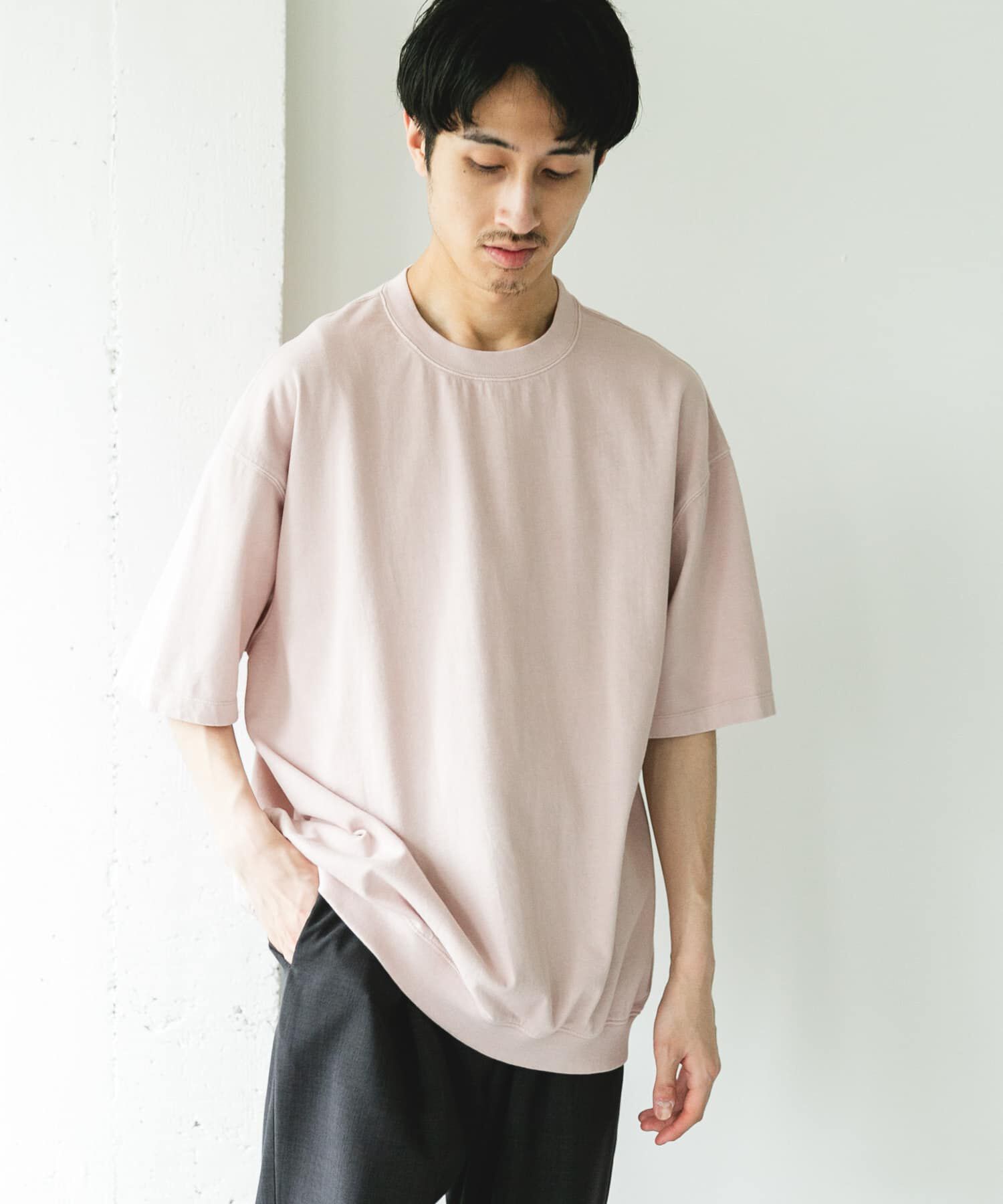 URBAN RESEARCH DOORS「Grow Organic スウェットTシャツ」|Tシャツ・カットソー|ライトピンク